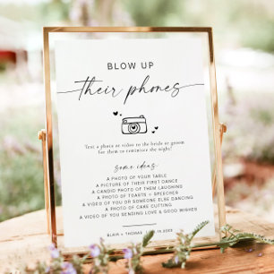 Affiche BLAIR Minimalist Blow Up Leurs Téléphones Photo Hu