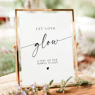 Affiche BLAIR Minimaliste laisser l'amour Mariage brillant