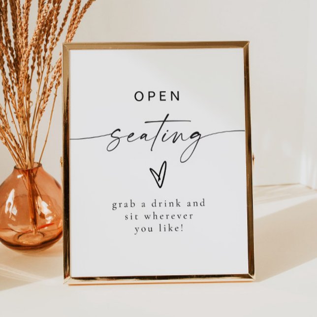 Affiche BLAIR Modern Bohemian Mariage Open Seing (Créateur téléchargé)