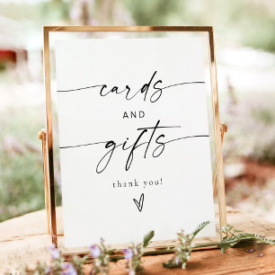 Affiche BLAIR Modern Cartes et Cadeaux Mariage Table
