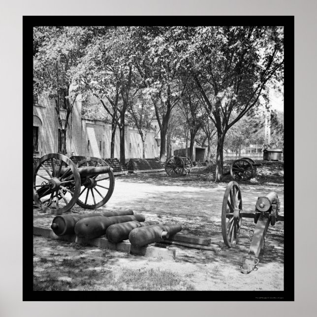 Affiche Blakely Guns and Ammunition in Charleston 1865 (Devant)