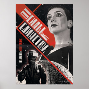 Affiche Blakes 7 Servalan Propaganda Russe