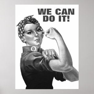 Affiche Blanc Noir Nous Pouvons Le Faire Propagande De La