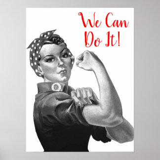 Affiche Blanc Noir Nous Pouvons Le Faire Propagande De La