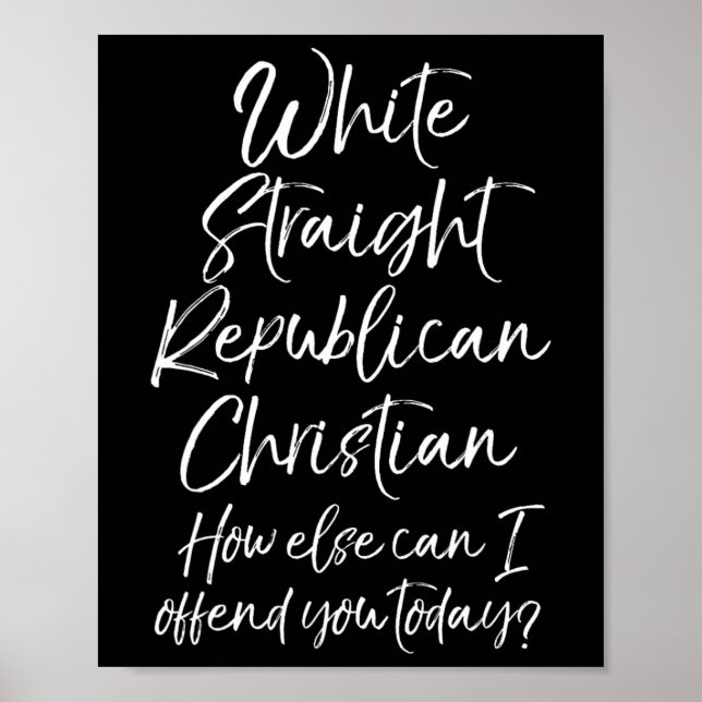 Affiche Blanc Républicain Chrétien Droit Comment Sinon Pui (Devant)