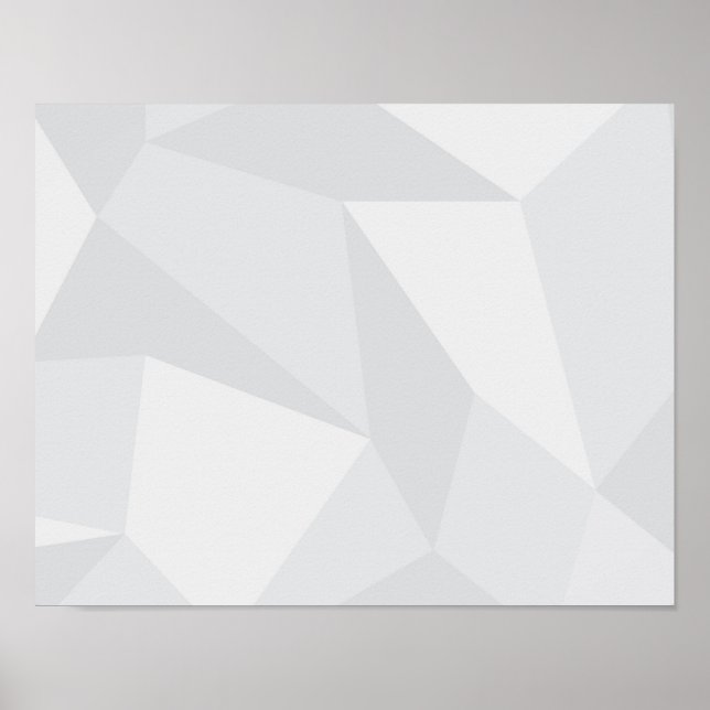 Affiche Blanc, simple, moderne, urbain, cool, motif tendan (Devant)