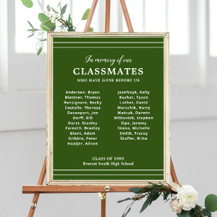 Affiche Blanc Vert En Mémoire Du Mémorial De Réunion De Cl