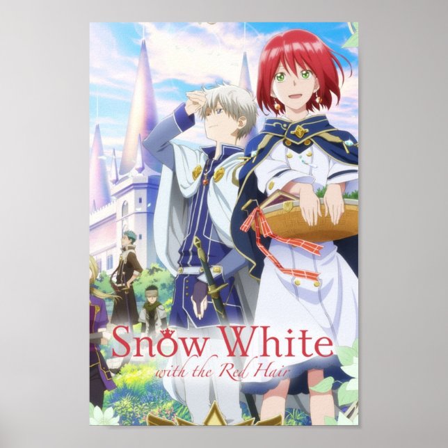 Affiche Blanche Neige avec couverture d'Anime Cheveux Roug (Devant)