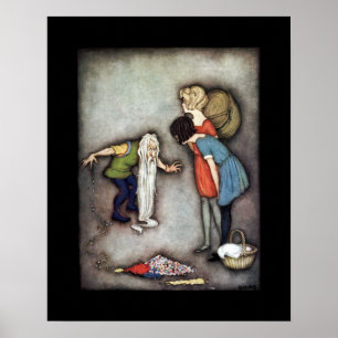 Affiche Blanche-Neige & Rose Rouge ~ Contes de Fées ~ Clas