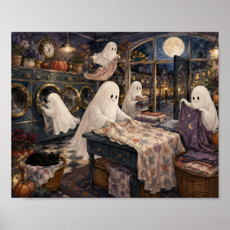 Affiche Blanchisserie Fantomatique Fantaisiste Chambre de