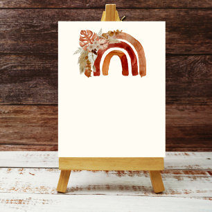 Affiche Blank Ajouter votre propre ton de terre Boho arc-e