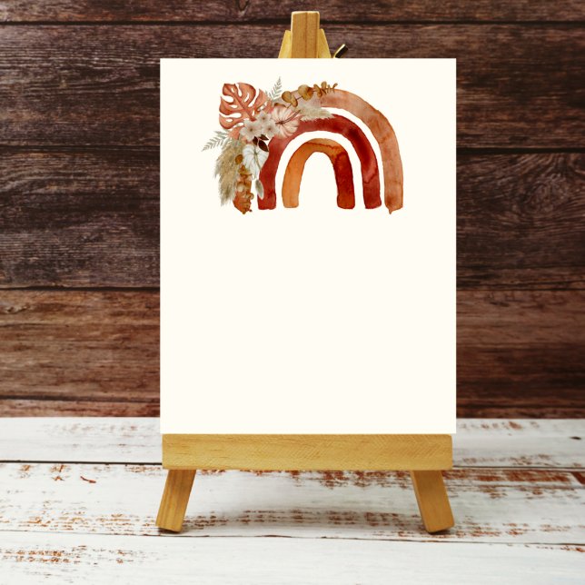 Affiche Blank Ajouter votre propre ton de terre Boho arc-e (Créateur téléchargé)