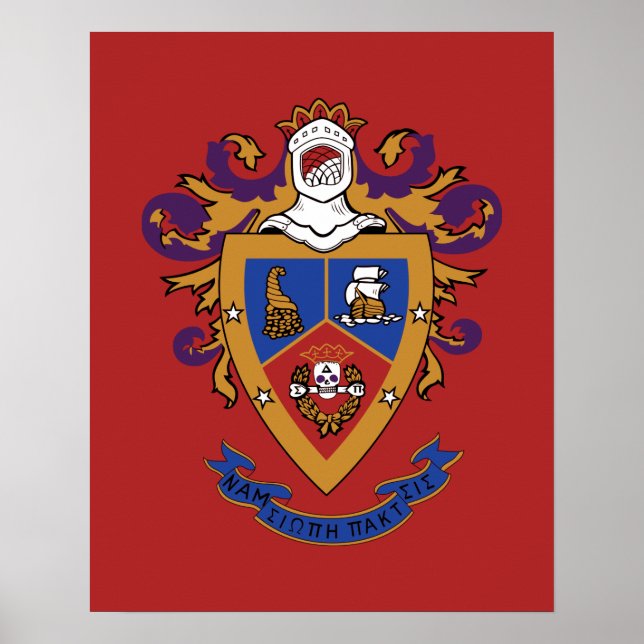 Affiche Blason officiel de Delta Sigma Pi (Devant)