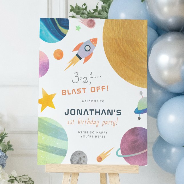 Affiche Blast Off ! Randonnée En Roquette Autour De L'Anni (Créateur téléchargé)