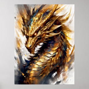Affiche Blaze d'or : la rage du dragon Abstrait