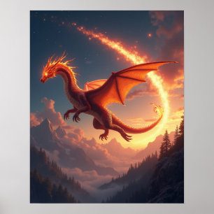 Affiche Blaze of the Comet Dragon