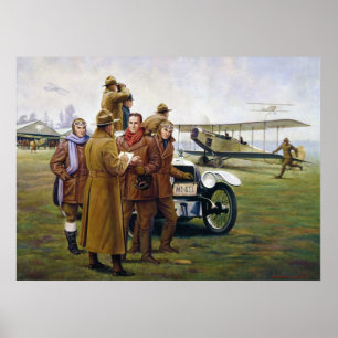 Affiche Blazers de traînée dans le ciel par Woodi Ishmael