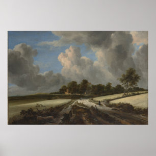 Affiche Blé Fields par Jacob van Ruisdael Art Imprimer