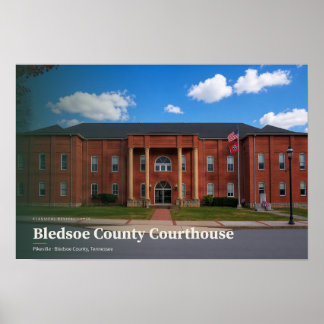 Affiche Bledsoe County Courthouse AI Art