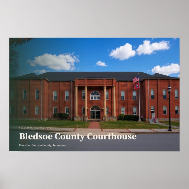 Affiche Bledsoe County Courthouse AI Art (Devant)