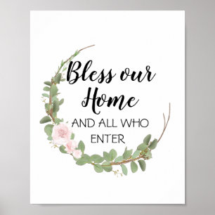 Affiche Bless our home