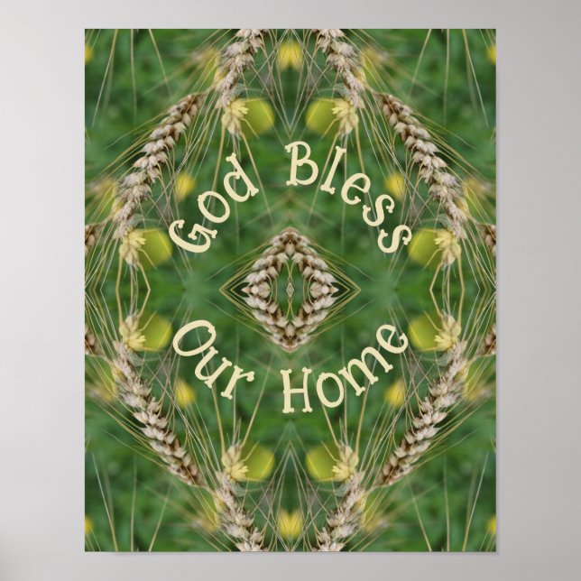 Affiche Bless Our Home Dried Grass Abstrait (Devant)