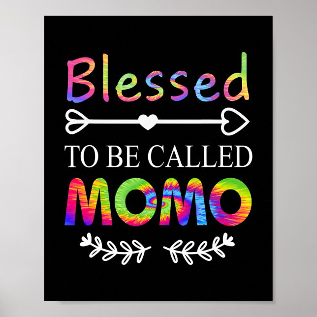 Affiche Blessed Momo Womens Blessed To Be Called Momo (Devant)