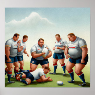 Affiche Blessures - Rugby Art Print