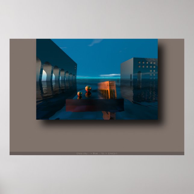 Affiche Bleu... (Devant)