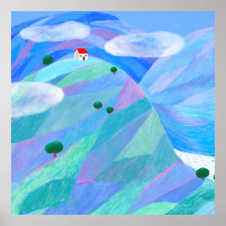 Affiche Bleu
