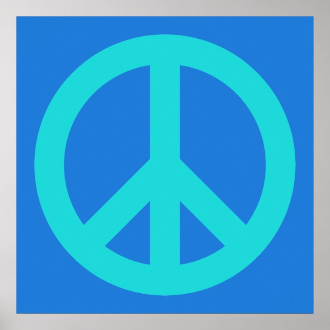 Affiche Bleu Aqua (Devant)