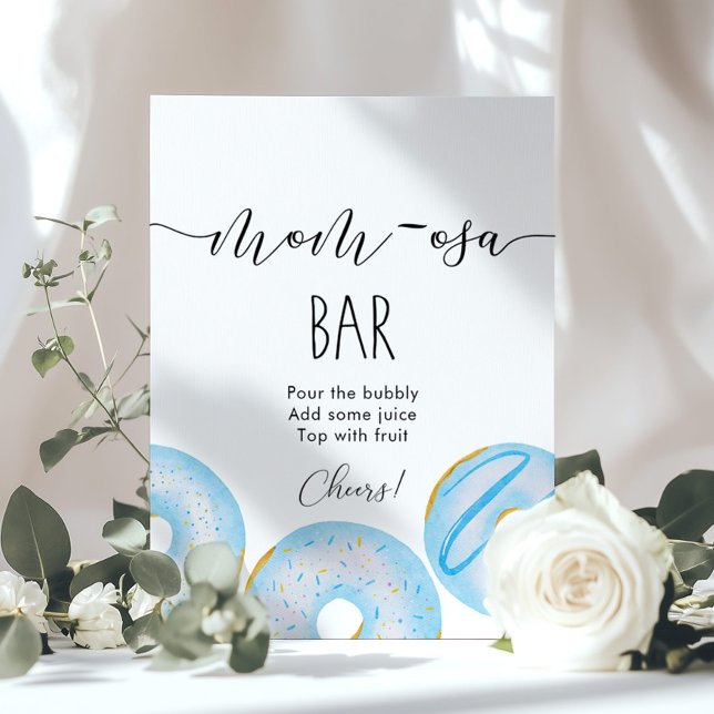 Affiche Bleu beignets Momosa bar (Créateur téléchargé)