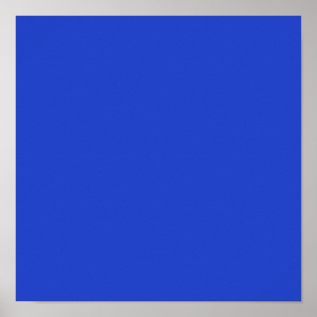Affiche Bleu bleu (couleur solide) (Devant)