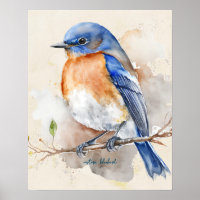 Bleu Bleu Orange Russe Aquarelle Est