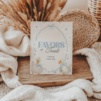 Bleu Bow Silly Goose Coquette Faveurs & Traitement