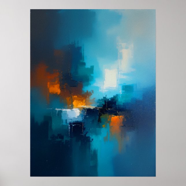Affiche Bleu Brumeux  (Devant)