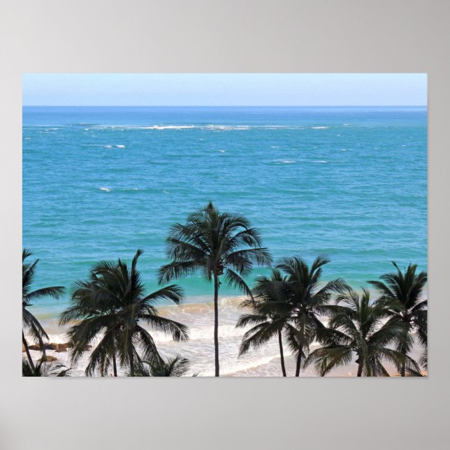 Affiche Bleu caraïbe (Devant)