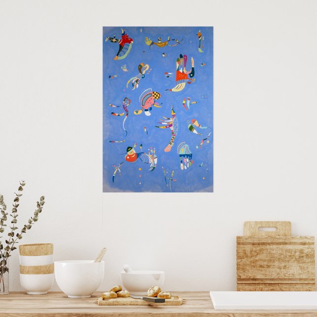 Affiche Bleu ciel | Kandinsky | (Cuisine)