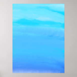 Affiche Bleu comme l'art abstrait du ciel