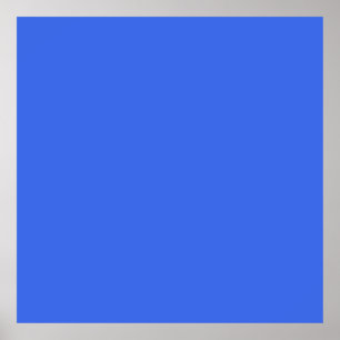 Affiche Bleu (couleur solide)