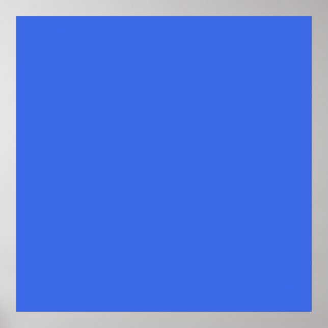 Affiche Bleu (couleur solide) (Devant)