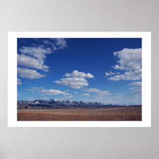 Affiche bleu désert