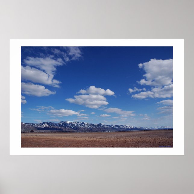 Affiche bleu désert (Devant)