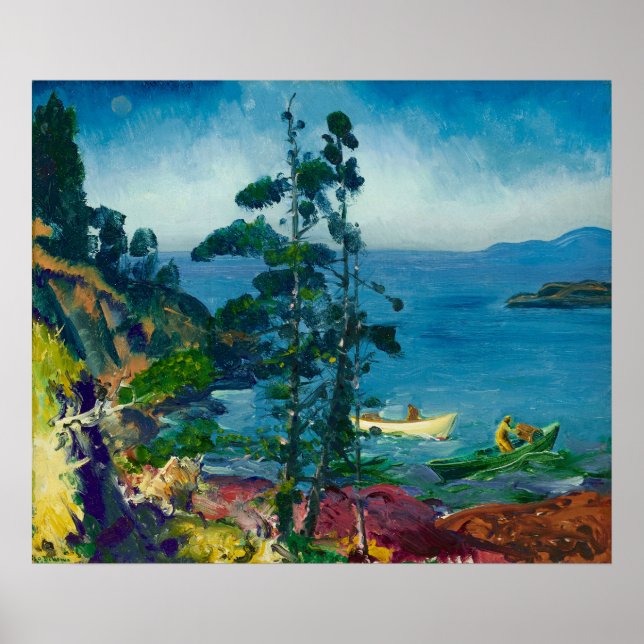 Affiche Bleu du soir par George Bellows (1916) (Devant)