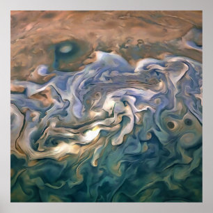 Affiche Bleu et calme Mer d'Art Abstrait