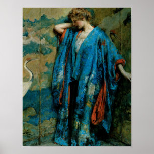 Affiche Bleu et jaune