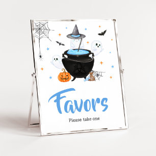 Affiche Bleu fantôme Halloween Baby brasse des faveurs