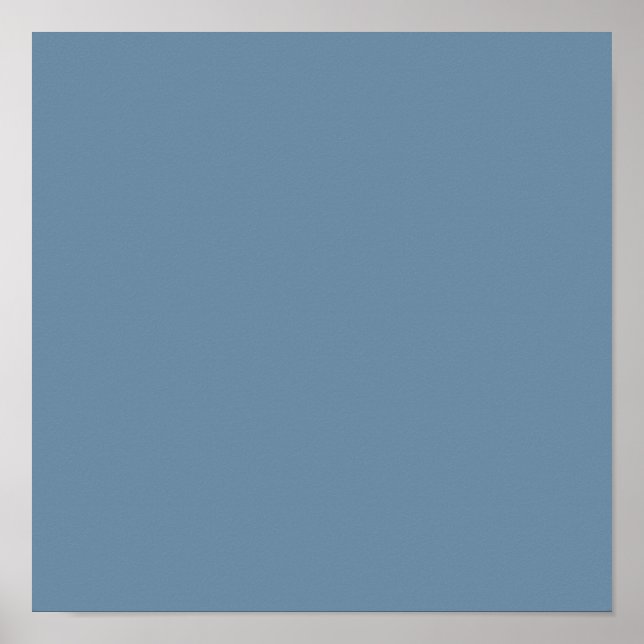 Affiche Bleu gris (couleur solide) (Devant)