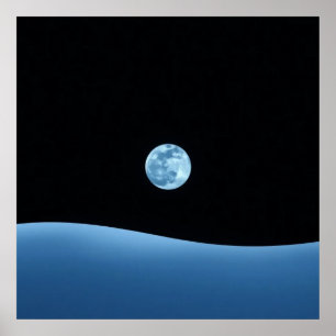 Affiche Bleu horizon