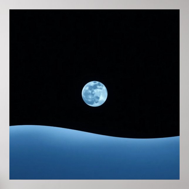 Affiche Bleu horizon (Devant)